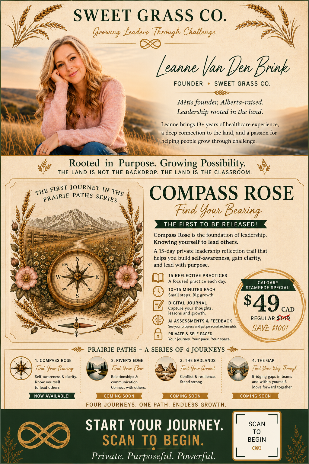Calgary Stampede Special — Compass Rose $49 CAD (regular $149)