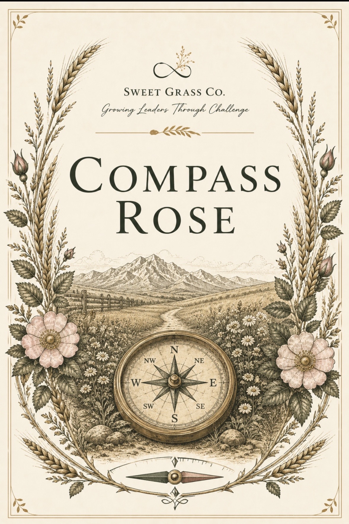Compass Rose — Prairie Paths digital leadership trail