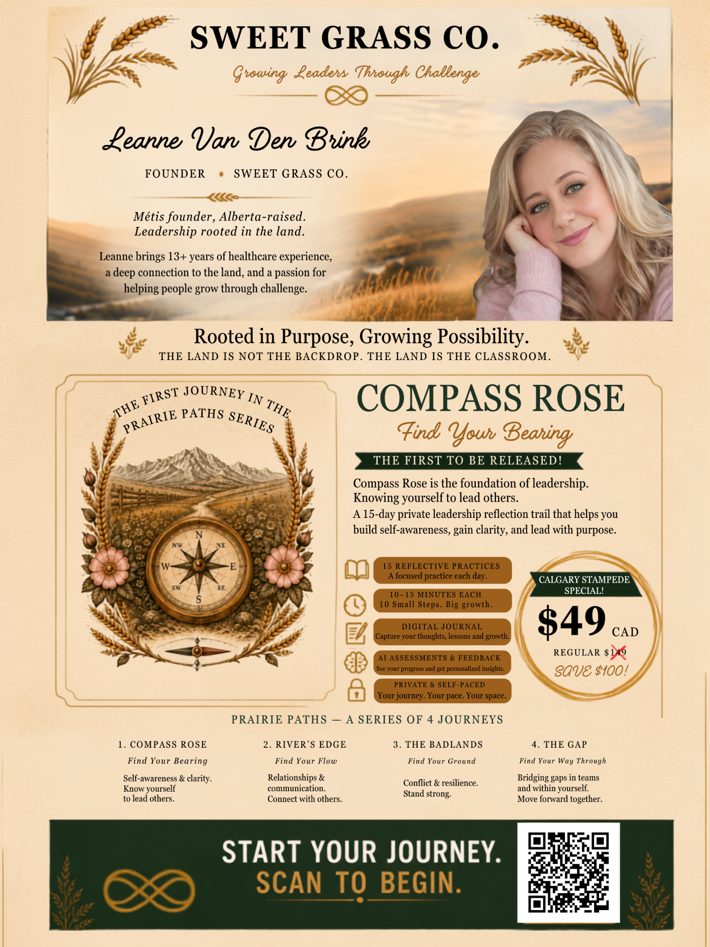 Calgary Stampede Special — Compass Rose $49 CAD (regular $149)